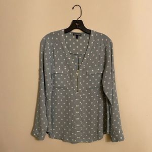Express M polka dot top